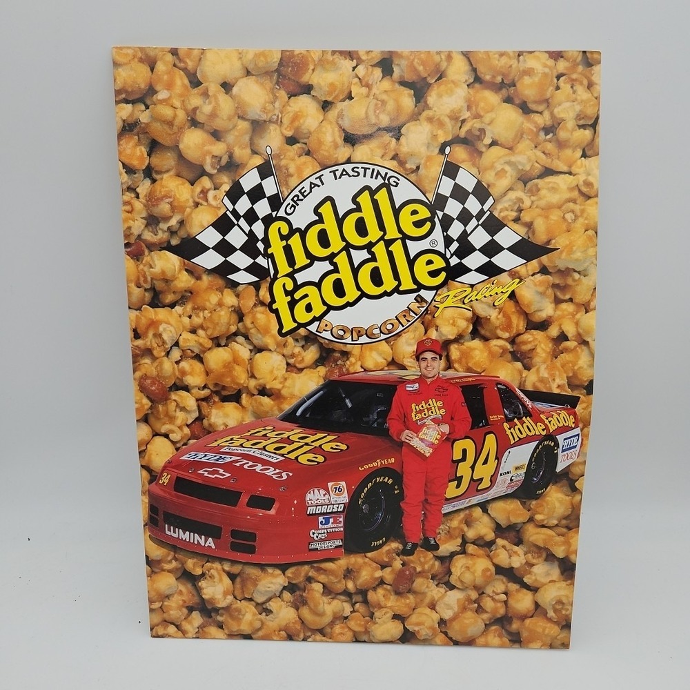 Vintage Nascar Press Kit‎ Fiddle Faddle Racing Mike McLaughlin Media Guide #34